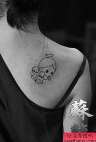meitenes plecs super jauks mazais eņģelis Tetovējuma raksts