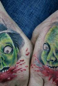 Kauhu-zombie-tatuointi