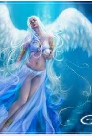 model de tatuaj cu aripi de înger super frumoase
