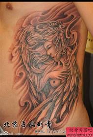 krásny populárny anjelský tetovací vzor pre pánsky pás