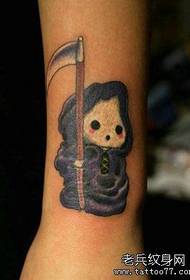 arm cute little death tattoo pattern