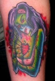 πόδια από τα χέρια τατουάζ γυναικών ζόμπι καρδιά τατουάζ