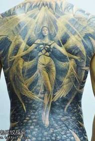 fashion Atmospheric Seraphic Tattoo Pattern