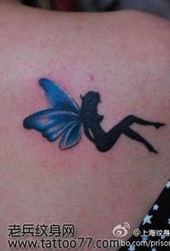 популярний красивий візерунок татуювання плечового ельфа