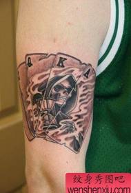 arms of death spillekort tatoveringsmønster