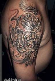 arm unicorn tattoo pattern