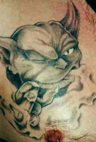 Kouření ďábel avatar tetování vzor