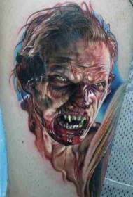 Modello di tatuaggio tatuaggio male zombie