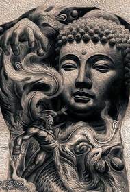Manuskrip Buddha Phoenix Sun Wukong Tattoo Pattern