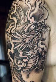 personality classic domineering arm unicorn tattoo