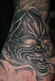 Black Devillike Tattoo Pattern