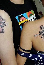 vaihtoehtoinen pari enkelin siivet tatuointi