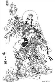 Yuejirojiro tetovējuma manuskripta figūra