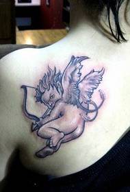 cute Little Angel Cupid Tattoo Pattern