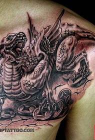 Gambar tato gumpalan angin petrified