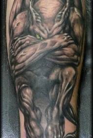 arm realistic sad gargoyle tattoo pattern