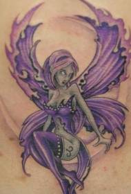 lavender cute elf tattoo qaabka