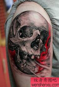 arm tattoo pattern: Europe and the United States arm skull tattoo pattern picture