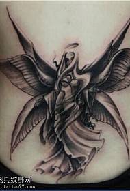 Beautiful Six-Winged Angel Tattoo Pattern