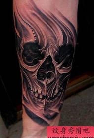 skull tattoo pattern: arm skull tattoo pattern tattoo picture