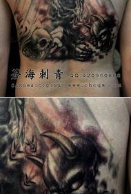 mmbuyo ozizira wotchuka chiwanda tatifupi tattoo