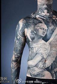 Ang sumbanan nga tattoo sa anghel sa Kasadpan