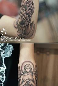 arm popular pop angel tattoo pattern