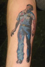 Zombie Police Tattoo