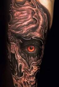 Bein Dämon Tattoo-Muster