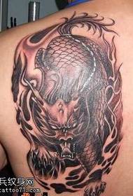 назад чорний сірий єдиноріг татуювання візерунок