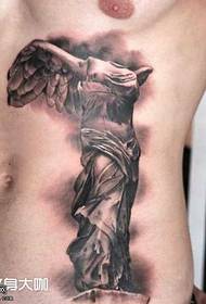 headless angel tattoo pattern