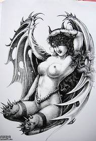 Talea ostendo tattoos Threicae angelus forma nuda commendatae