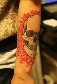 arm popular popular skull tattoo pattern
