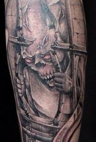 Diablo tatuaje mastro: tatuo demono tatuo ŝablono