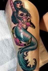 найкрасивіша істота русалка татуювання візерунок