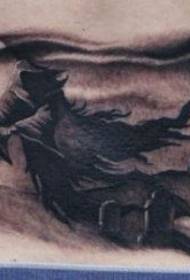 Doud Tattoo Muster: Taille Death Grave Tattoo Muster Tattoo Bild