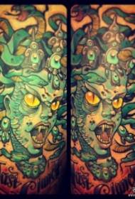 Jeropeeske skoalle Medusa tattoo patroan