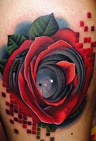 a group of brightly colored 3d tattoo images