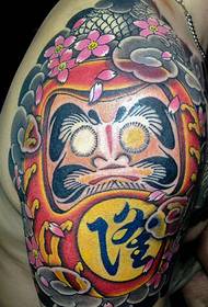 one Group of eccentric personality color totem tattoos