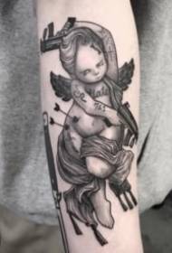 Creative Dark Cupid Tattoo Pattern 9