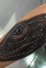 black tattoo pattern on the arm of an alternative black tattoo animal pattern