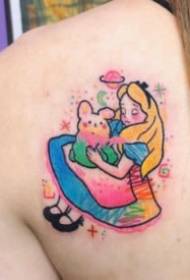 18 nga grupo sa gamay nga cute nga kolor gamay nga bag-ong sumbanan sa tattoo