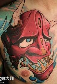 chest red tattoo maitiro