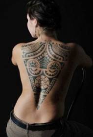 variety of black geometric lines tribal totem tattoo pattern about domineering