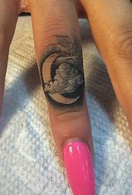 2016 mais recente maré preto cinza branco padrão minúsculo tatuagem