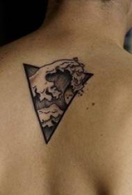 anak laki-laki di belakang hitam titik geometris garis abstrak gambar tato tato 155042-black solid titik tato tato tato