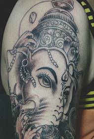 several quite good black and white totem tattoo