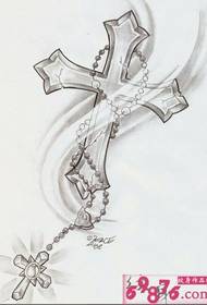 хрест чорно-білий малюнок рукопис татуювання