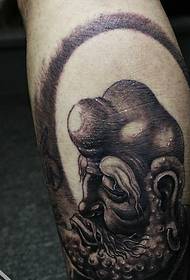 vrlo jedinstveni crno-sivi uzorak totema tetovaže za osobnost