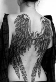 Sokféle szép szárnyakkal tetoválás minták
